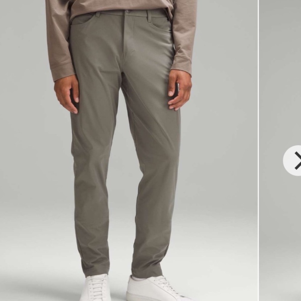 Lululemon | Men's ABC Slim Fit Warpstreme Sage Green Grey Pants, Size 32